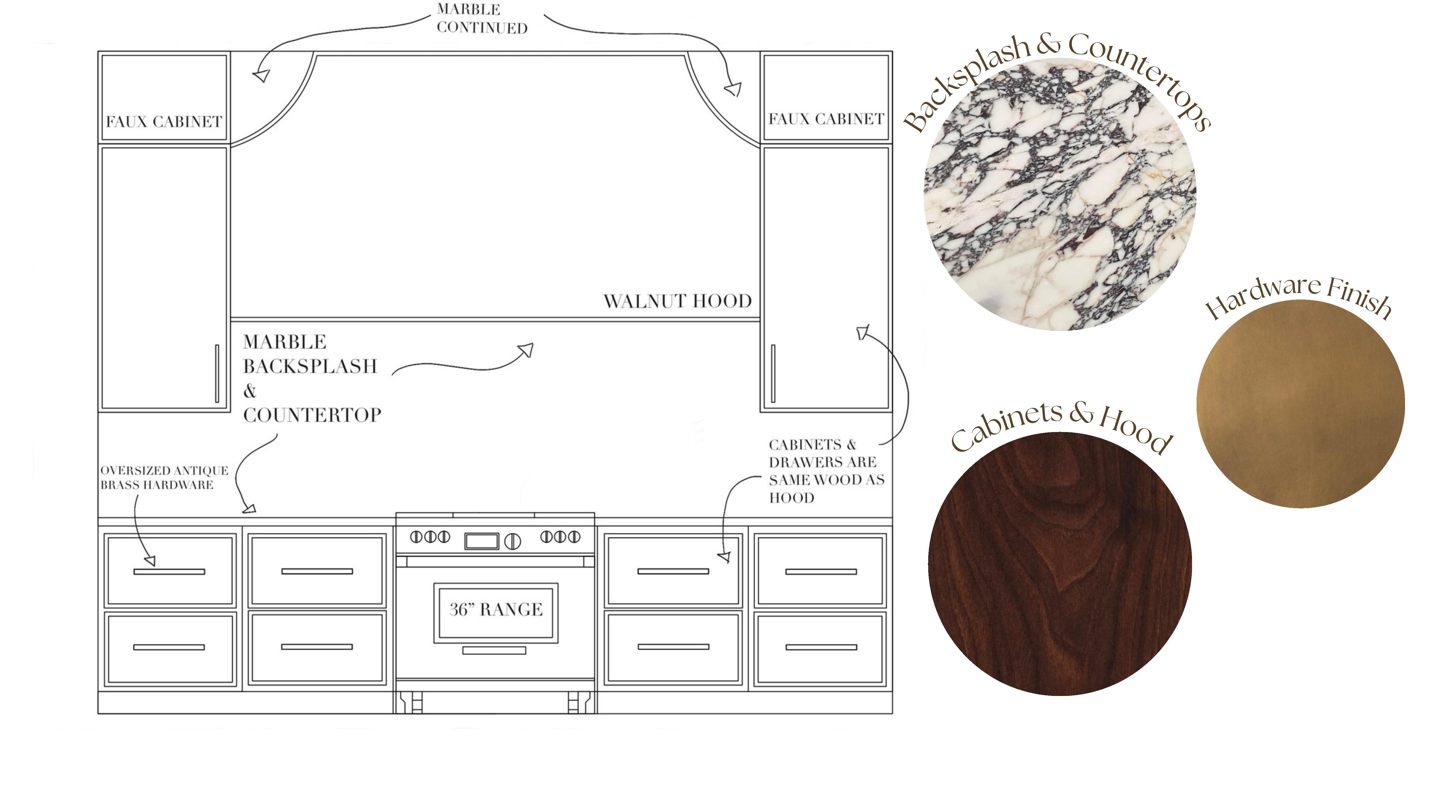 CAD kitchen elevation